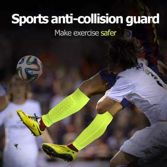 Футбольные щитки для голени для молодежи и взрослых, компрессионный рукав для голени с сотовыми накладками, спортивная защитная экипировка для футбола, бейсбола, катания на лыжах, хоккея