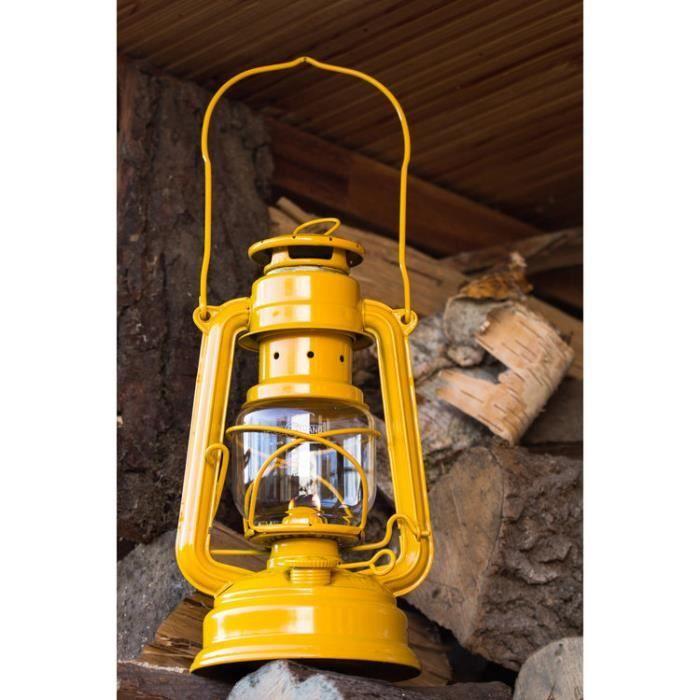 Lampe à pétrole - FEUER HAND - Baby Special 276 - Acier galvanisé - Jaune - 25.5 cm