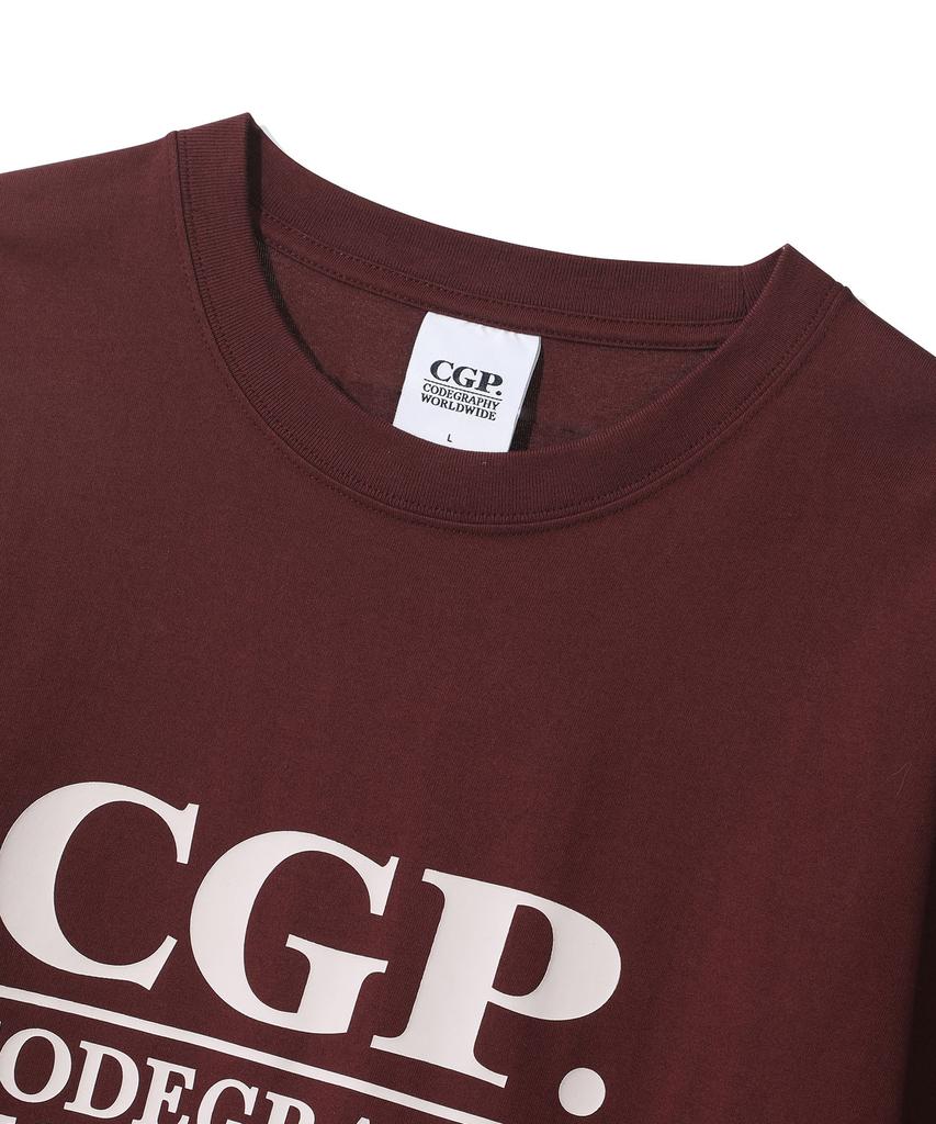CGP Square Logo Short Sleeve T-Shirt - Burgundy
