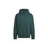 Adidas Originals Trefoil Logosi Kashtasi Bir Rangli Xudi Pulover Uzun Qo'lli Svitsxot Erkaklar Ustki Kiyimi To'q-Yashil HK0304