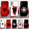 A-Албания F-Флаг-ES Чехол для телефона Samsung S9,S10,S20,S10,S21,S25,S24,S23,Ultra,FE,Plus,Lite, Мягкий силиконовый черный чехол