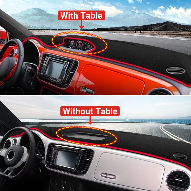 Для Volkswagen VW New Beetle 2012 2013 2014 2015 2016 2017 2018 крышка приборной панели автомобиля избегает света, анти-УФ-ковер, нескользящий