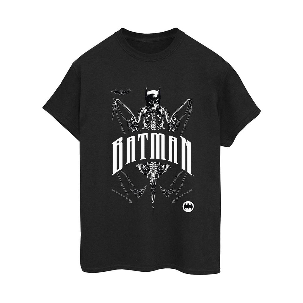Batman Womens/Ladies Bat Skeleton Cotton Boyfriend T-Shirt