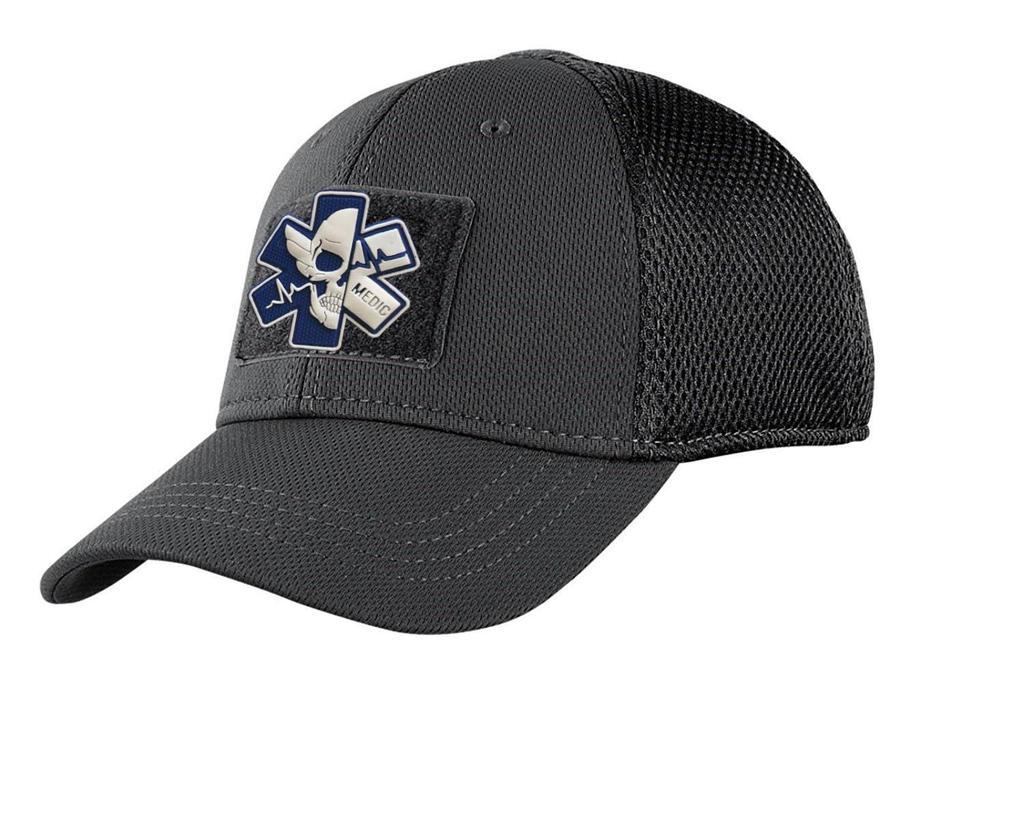 Тактический медицинский патч на липучке в виде черепа - Прочная ткань с несколькими вариантами цвета