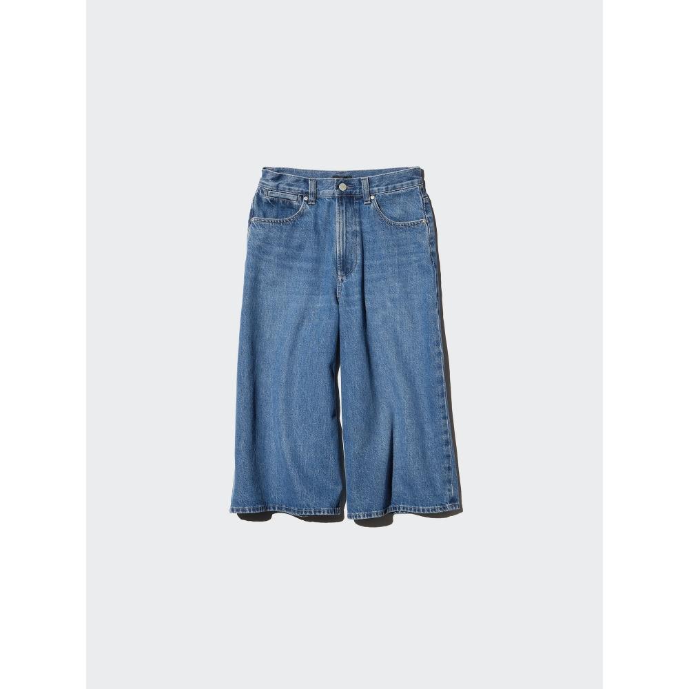 Uniqlo Японские джинсовые кюлоты