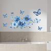 Цветочная наклейка на стену ПВХ Самоклеящаяся Съемная наклейка для кухни Ванной Спальни Домашний декор
