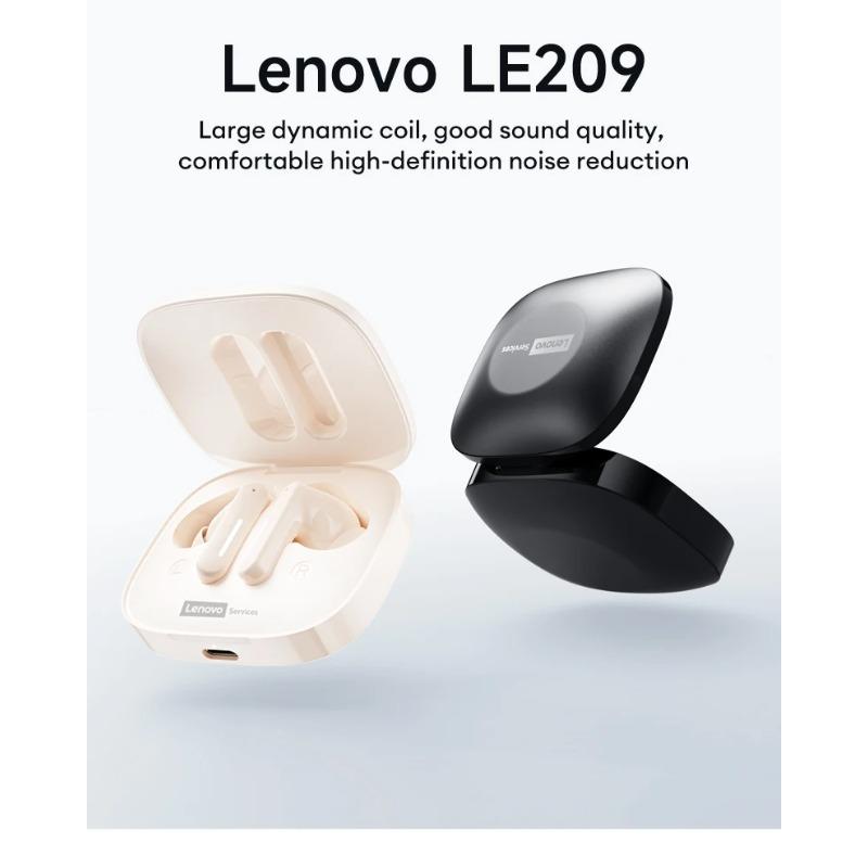 Беспроводной Bluetooth-наушник Lenovo LE209, шумоподавление ANC, Hi-Fi музыка, Bluetooth-наушник, 30 часов работы от аккумулятора, игровая гарнитура