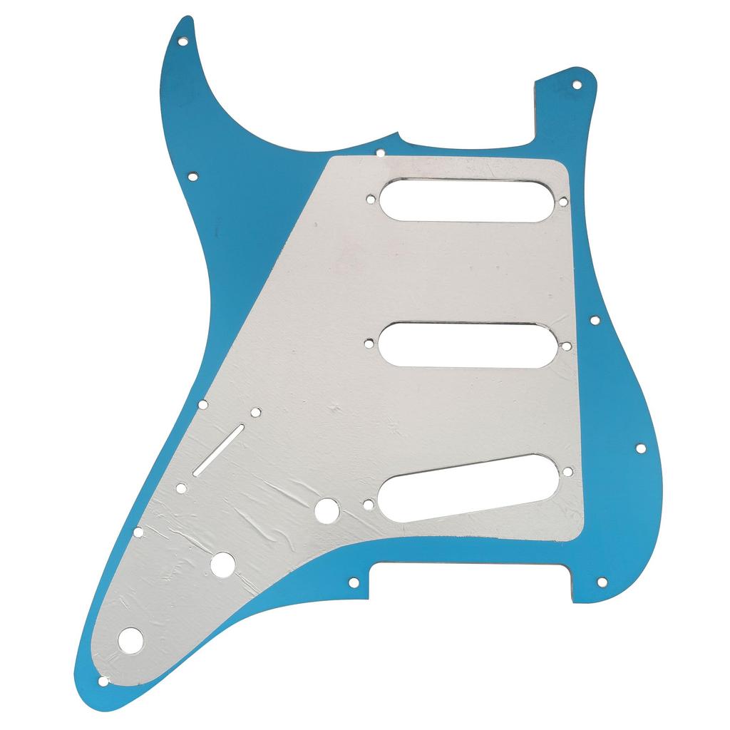 Musiclily SSS Stratocaster Pickguard for Fender Standard ST Stratocaster Electric 1P Gold Mirror 11-hole USA/Mexico Guitar,
