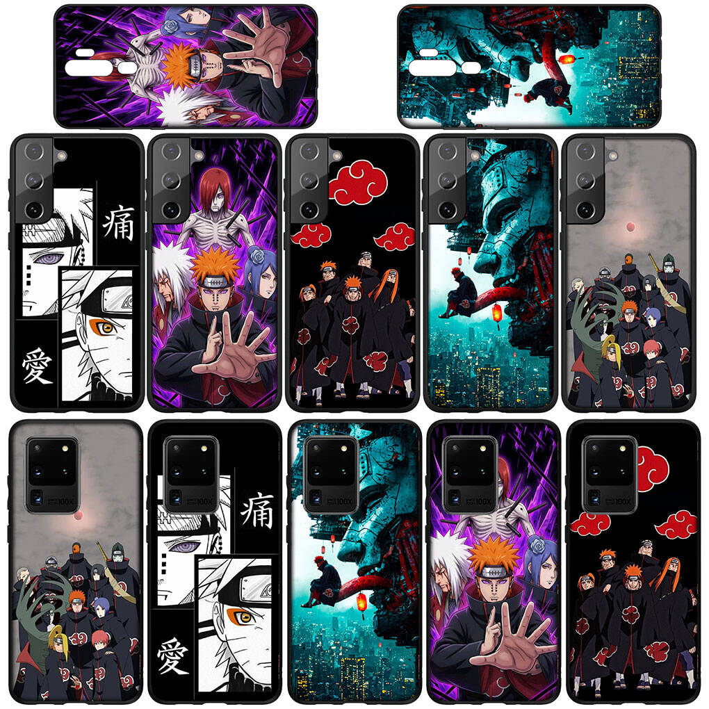 Case for Samsung Galaxy S25 S23 S24 Ultra FE Plus A05 A06 A15 A16 A36 A37 A35 A54 A55 A56 A57 A25 A26 A53 A17 Pain Poster Anime Akatsuki Narutos Cover