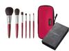 Kumano Fude Chikuhodo Genuine Regular Series Red Shaft 6 Piece Set Comes with Dedicated Brush Case (RR-P4, C4, S2, S3, B1, L1) S-RR-9 (C-26)