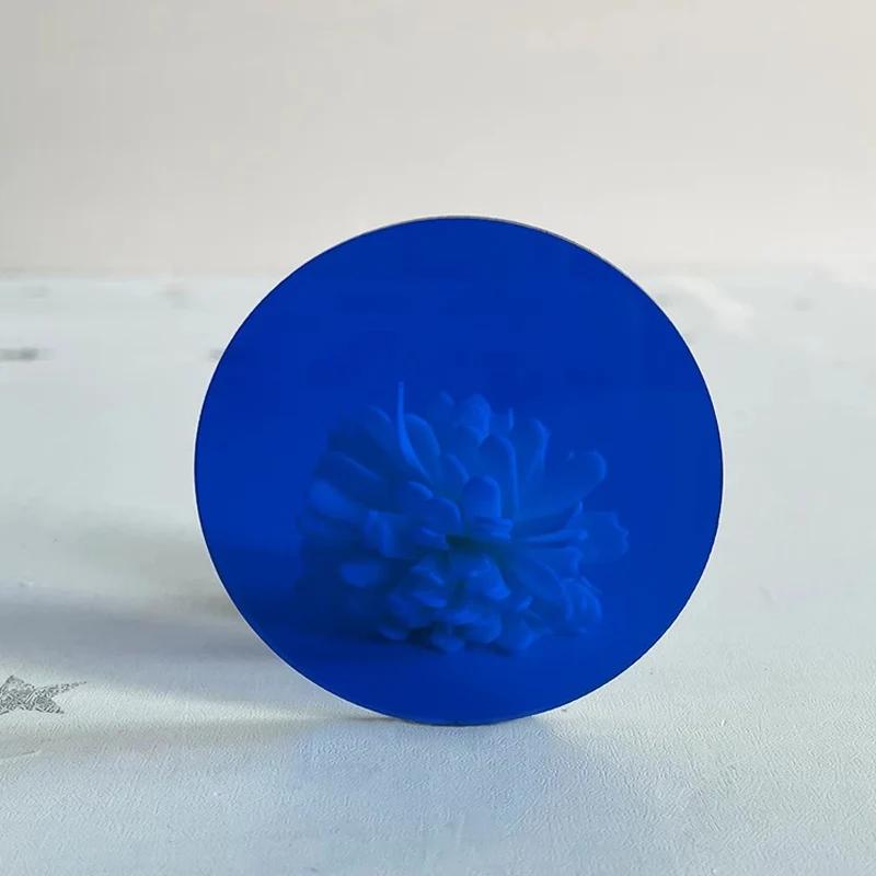 Цветная полупрозрачная акриловая пластина ПММА Оргстекло Круглая форма Тонированная пластина Толщина 3 мм Для DIY/Выставочных проектов/Свадебного и домашнего декора