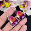 Bi-Color Tourmaline Gemstone 925 Sterling Silver Jewelry Earring 2.05" KG-1785