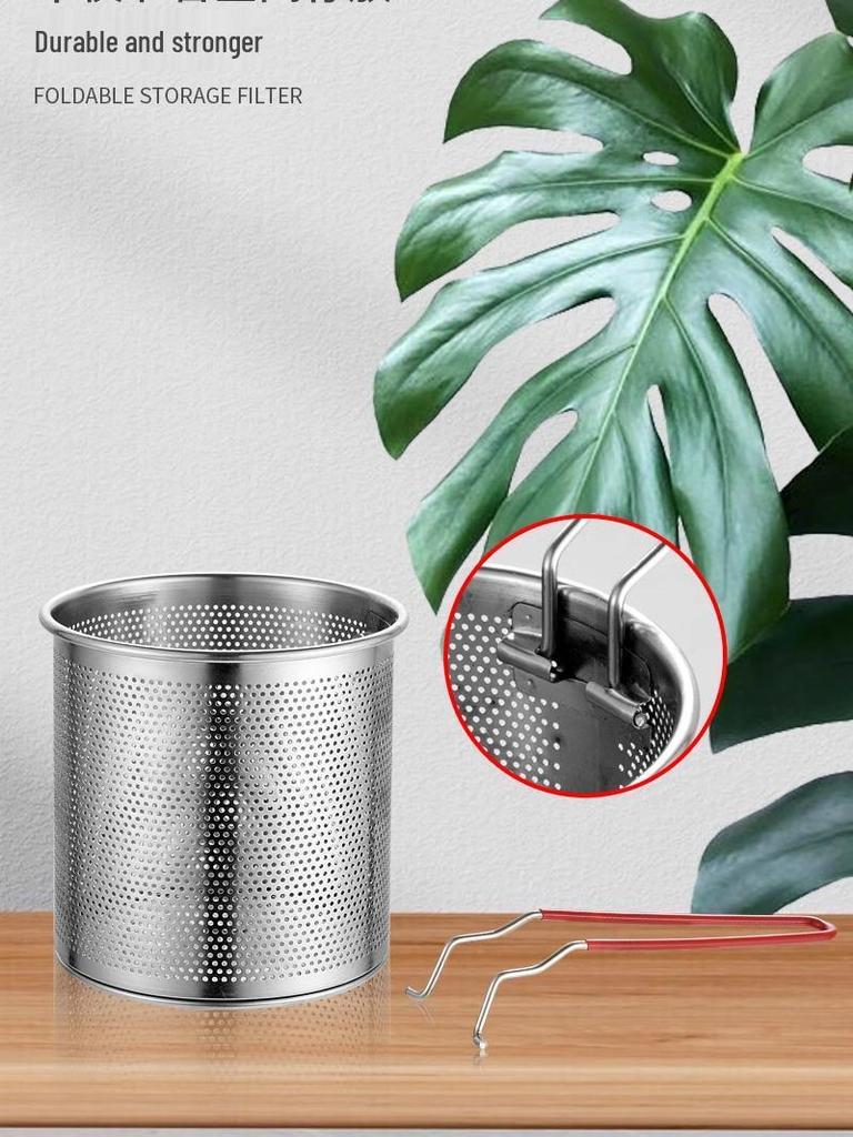 Mini Stainless Steel Non-Coated Frying Pan with Filter for Induction Cookers