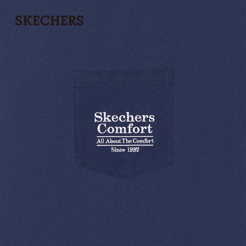 Skechers Мужская классическая вязаная футболка с коротким рукавом