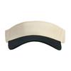 (M, Black) Men Women Sun Visor Hat Stylish Contrast Color Breathable Hollow Top Soft Wide Brim Sun Hat