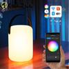 16 цветов RGB светодиодный интеллектуальный пульт дистанционного управления, водонепроницаемая беспроводная настольная лампа для кемпинга, зарядка через USB, портативное украшение для бутика Tuya