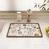 Kitchen Drain Mat Absorbent Quick-drying Home Dining Mat Wipes Non-washable Diatom Mud Coasters Insulated Anti-hot Mat