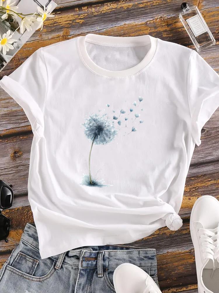 (Азиатский размер) letter lovely Lady футболка с круглым вырезом одежда с принтом женский топ повседневная мода женская графическая футболка футболки с коротким рукавом