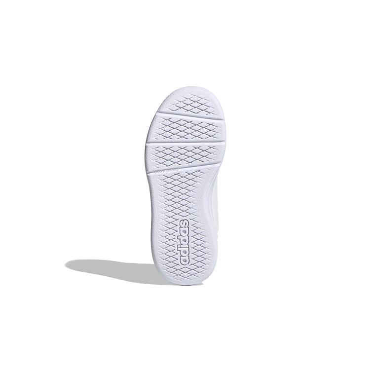 adidas Neo Tensaur Противоударные Скользкие Устойчивые к Скольжению Низкие Детские Скейтбордические Кроссовки Белые Детские S24047