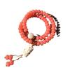 Douyin Bodhi Bracelet: Double Loop Pink Abacus Beads, Ancient Style Cultural Multi-Loop Necklace