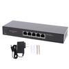 Ethernet Switch 5 Ports 2.5Gbps Speed Desktop Wall Mounted Industrial Grade Ethernet Splitter Network Hub US Plug