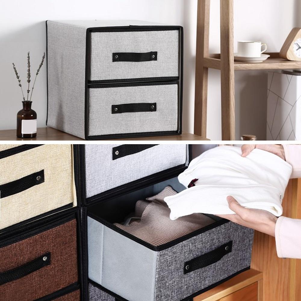 Моющийся тканевый ящик для хранения, практичный тканевый ящик для хранения, органайзер, разобранные и сложенные ящики для хранения белья
