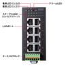 SANWA SUPPLY Промышленный гигабитный коммутатор (Высокая прочность/8 портов) LAN-GIGAFA804