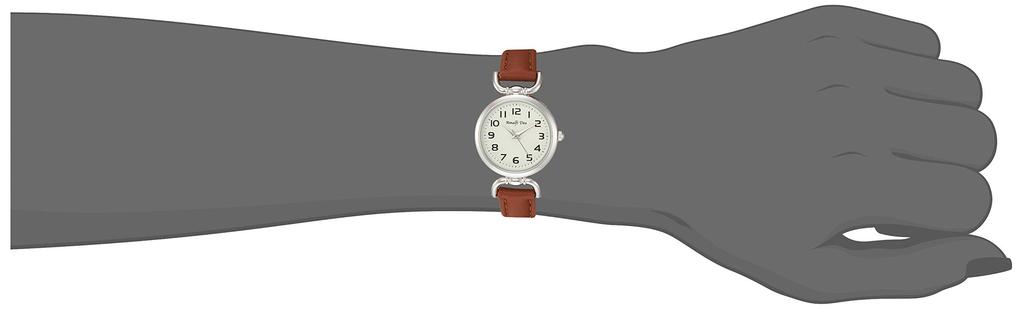 [Arias] Analog Amalfidia Waterproof Leather Strap White Dial WW20022A-132 Women's Brown