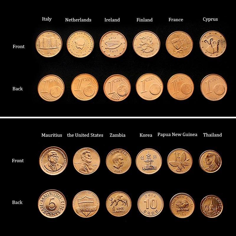 15/30 шт. Коллекционные монеты разных стран