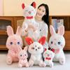 New Playful Animal Series Plush Toys Cute Fox Rabbit Cat Doll Children's Company Gift