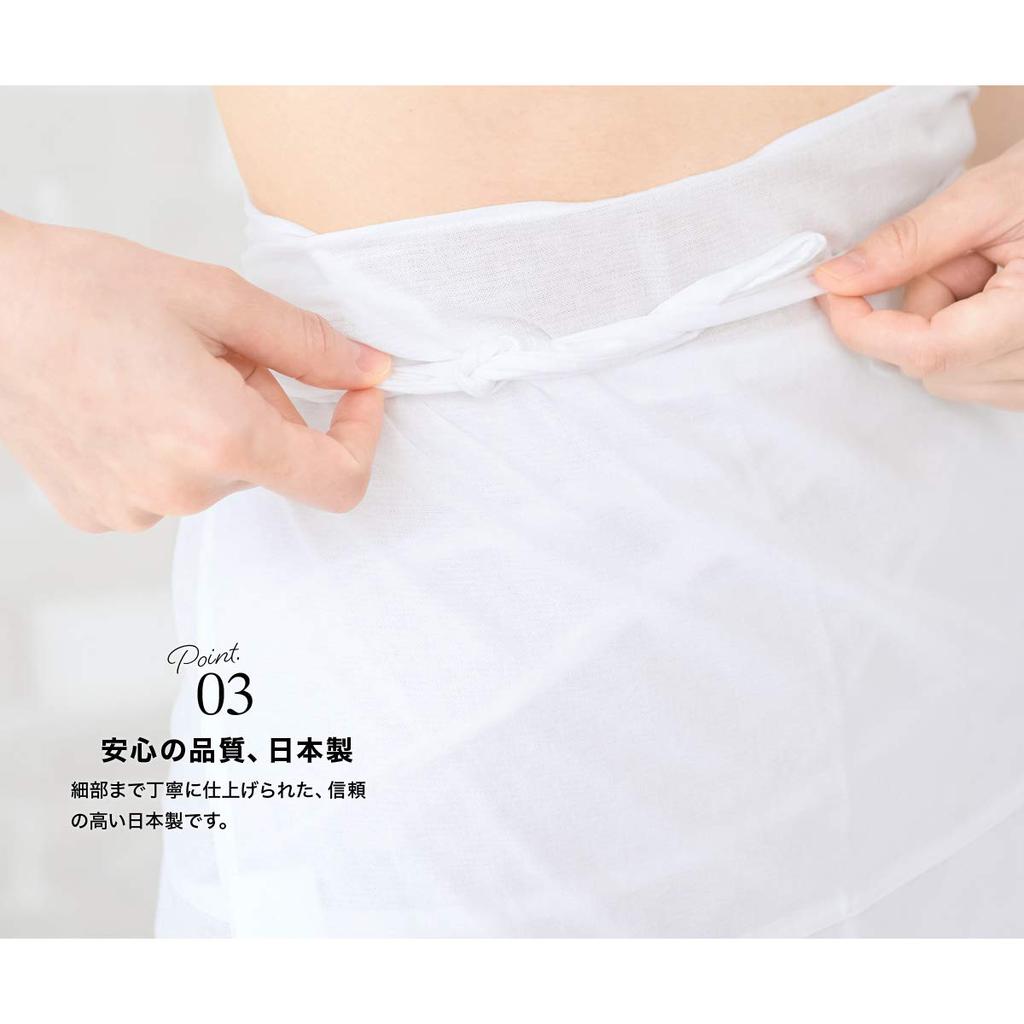 Подол круглый год, размер L [SOUBIEN] протектор, хлопок, женское кимоно, Япония, открытый, круглый, стираемый, нижнее белье, протектор, нижнее белье,