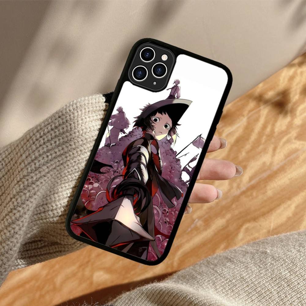 Чехол для телефона Bungo Stray Dogs Аниме PC+TPU Для iPhone 17 16 15 14 13 12 11 Pro Max Plus Кавайная Мультяшная Обложка