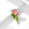Simple Enamel Color Calla Lily Brooch High-End Female Personality Corsage Niche High-End Design Pin Accessories