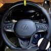 DIY Car Steering Wheel Cover Carbon Fiber Leather For Volkswagen VW Atlas Golf 8 Mk8 Jetta Passat B9 Tiguan Sharan Car Interior