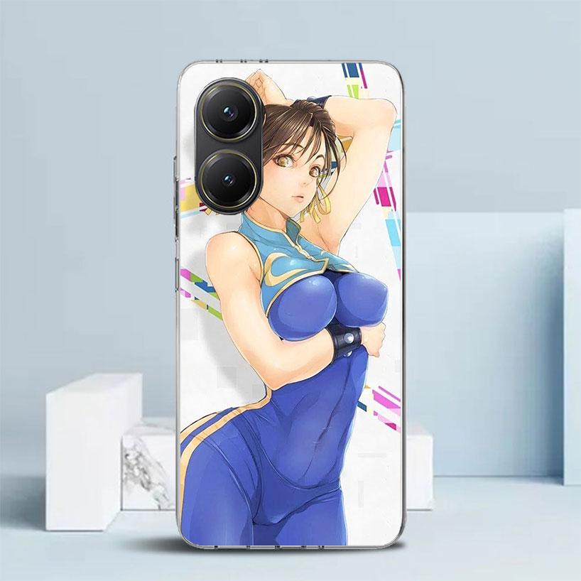 ChunLi S-Street F-FighterS Мягкий чехол для Xiaomi Poco F7 Ultra X7 X6 X5 Pro M7 Чехол для телефона Redmi 15 15C 13 13C 12 12C 10 10C Prin