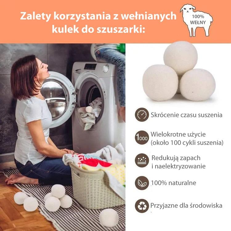 Wool Dryer Balls Natural Pro 3 Pcs.