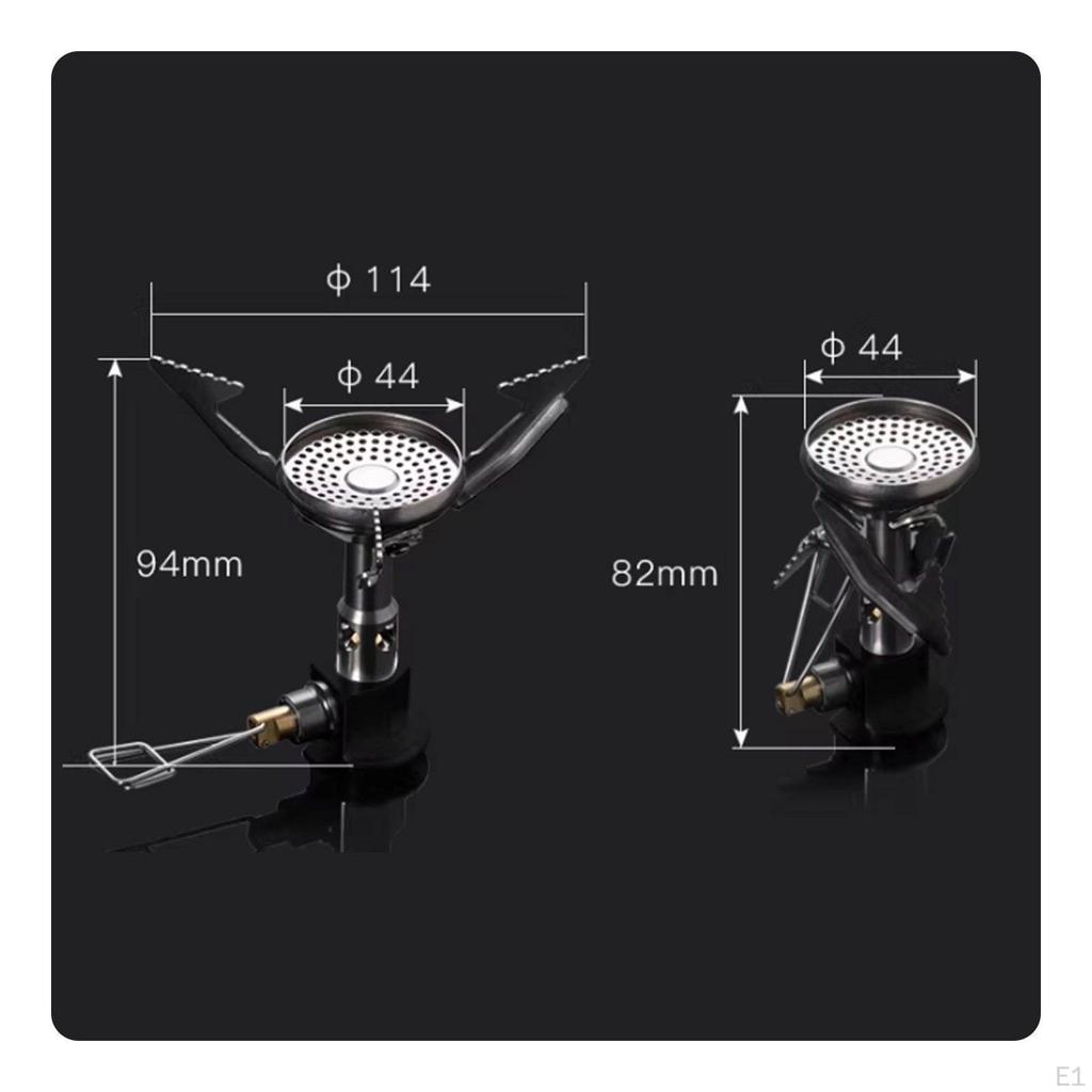 Ultralight Backpacking Cooker Stable LowTemp Performance Windproof Gas Adjustable Control