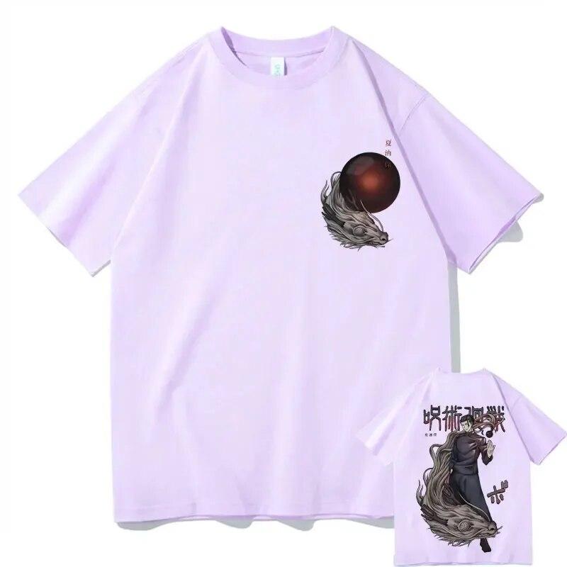 Японское аниме дзюдзюцу кайсен гето сугуру футболка с двусторонним принтом унисекс Unisexga повседневная футболка большого размера унисекс хип-хоп футболки с героями мультфильмов