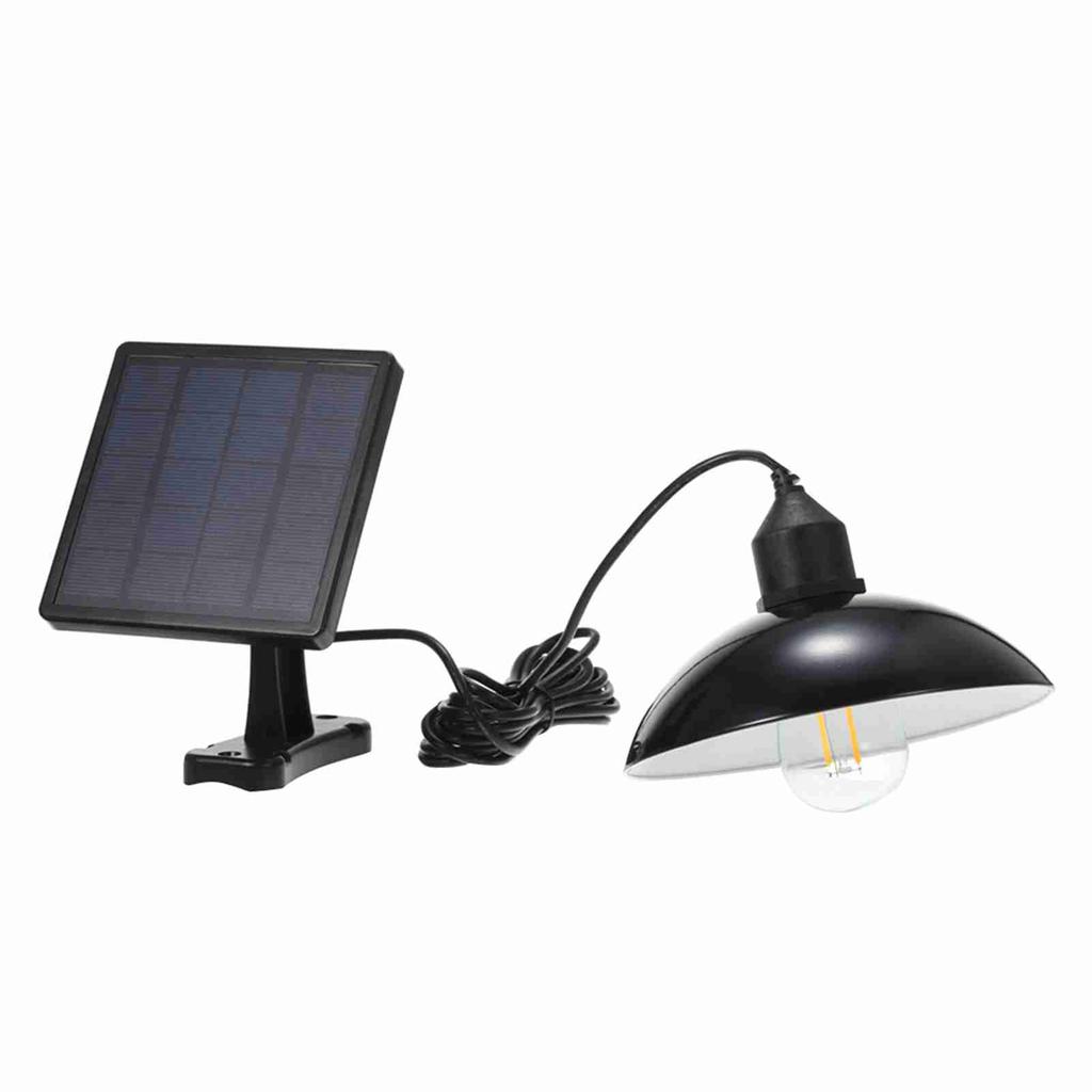 Solar Powered Energy Pendant Light E27 Outdoor Lamp Sensitive Light IP65 Water Resistance for Garden Yard Patio Balcony