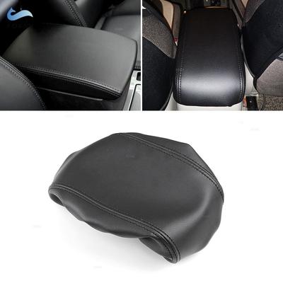 Мягкий кожаный чехол на подлокотник для Mazda 6 2006 2007 2008 2009 2010 2011-2015, автомобильный центральный подлокотник, кожный чехол, отделка черного цвета