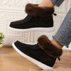 Large Size Snow Boots for Women's Autumn and Winter New Velvet Thickened Thermal Cotton Shoes Cotton Boots for Women