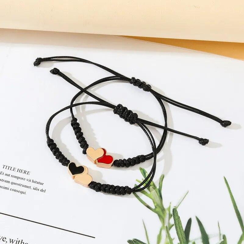 2 Pcs/Set Romantic Star Pendant Couple Bracelet For Women Men Fashion Bracelets/Bangle Party Birthday Jewelry Friendship Gifts