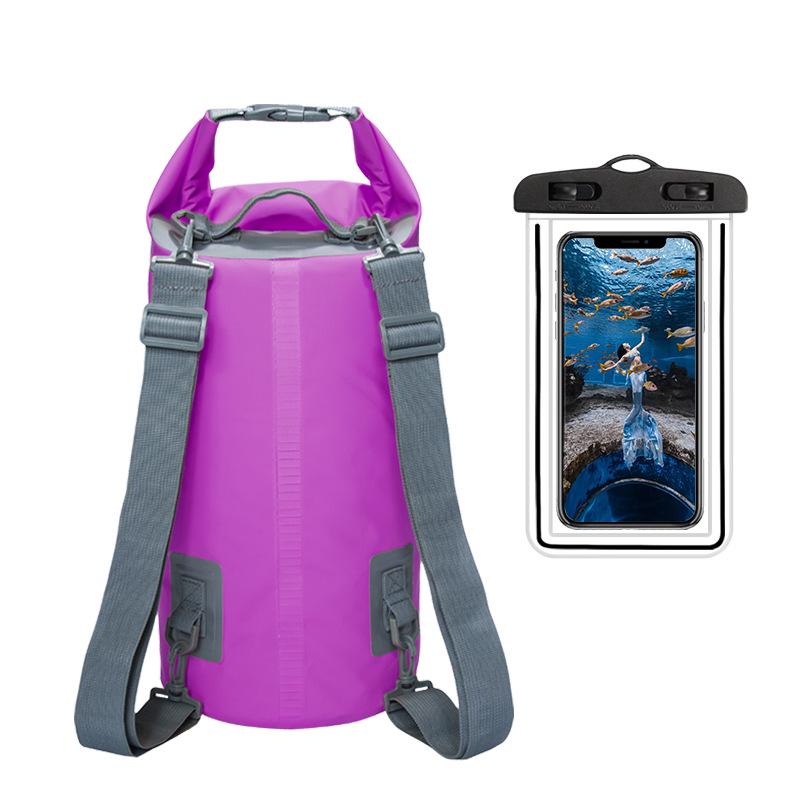 Camouflage PVC Waterproof Backpack for Swimming, Beach, and Drifting