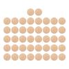 50Pcs Round Wood Cutouts Unfinished Smooth Durable Sturdy Natural Beech Safe Non Toxic Wooden Circles