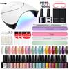 PHOENIXY Manicure Tools Set Gel Nail Polish with 36W UV LED Nail Lamp Semi Permanente UV Gel Varnish Complete Nail Art Kit