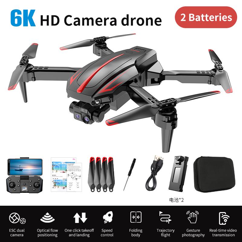 2023 New CS-1 Remote Control Drone 6K HD Single/Dual Camera Optical Flow Positioning WiFi FPV Helicopter RC Quadcopter Selfie RC Drone