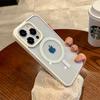 Роскошный прозрачный чехол Magsafe для iPhone 15 14 13 12 11 Pro X XS XR Max 7 8 Plus SE 2020 2022 Магнитный чехол для беспроводной зарядки