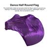 Yousheng Dancing Flag with Expandable Stick Half Circle Shape Bright Color Luster Surface Performance Costumes Props Accessories Praise Flag