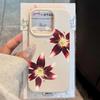 Роскошный Чехол для Телефона с Узором из Кожи Личи 'Gorgeous Luxury Flowers' Для Redmi Note 14 13 12 11 10 9 8 Pro Plus 4G 5G Ударопрочный Чехол