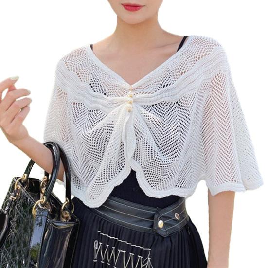 Кардиган от солнца однотонный с полурукавами, очень тонкая шаль-пальто, защита от солнца, дышащая сетка, накидка на сарафан, топы, повседневная одежда, женская одежда